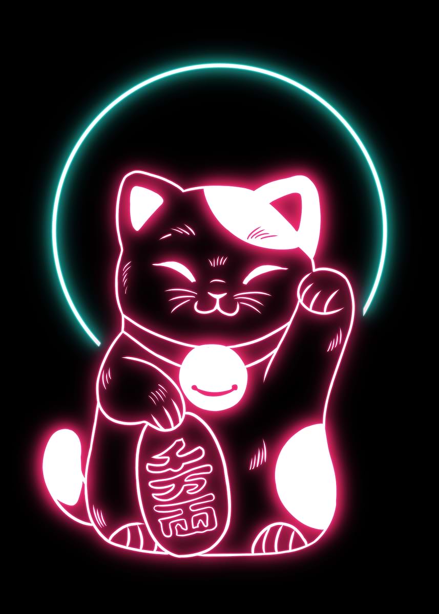 Displate ディスプレイット化け猫　メタルポースター 87f175fa5e857bb2b603c0e6013170