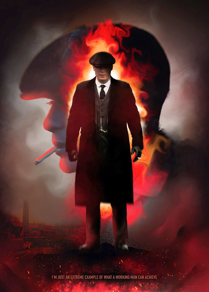 Thomas Shelby Working Man' Poster, picture, metal print, paint by