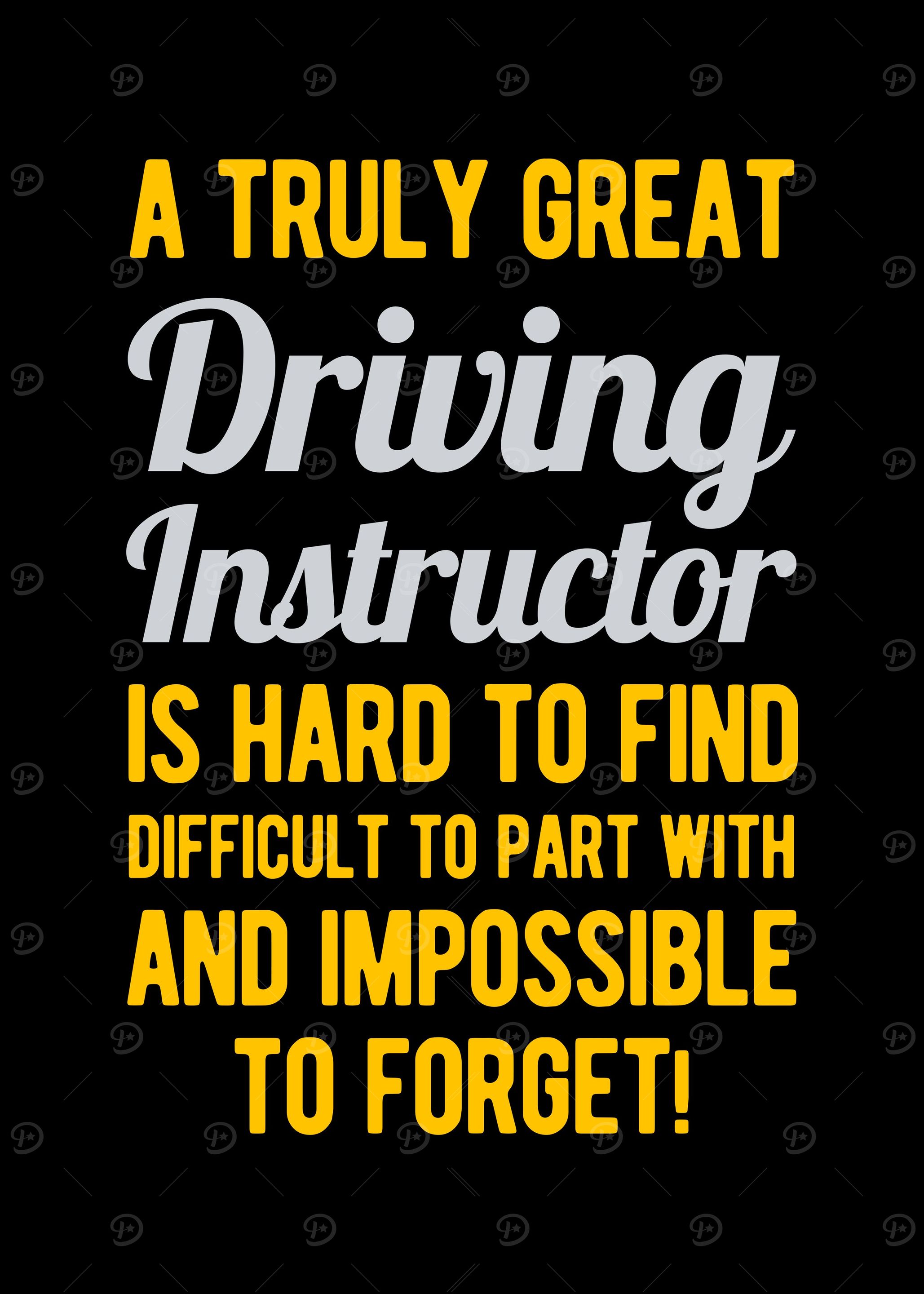 'Funny Driving Instructor' Poster, picture, metal print, paint by ...