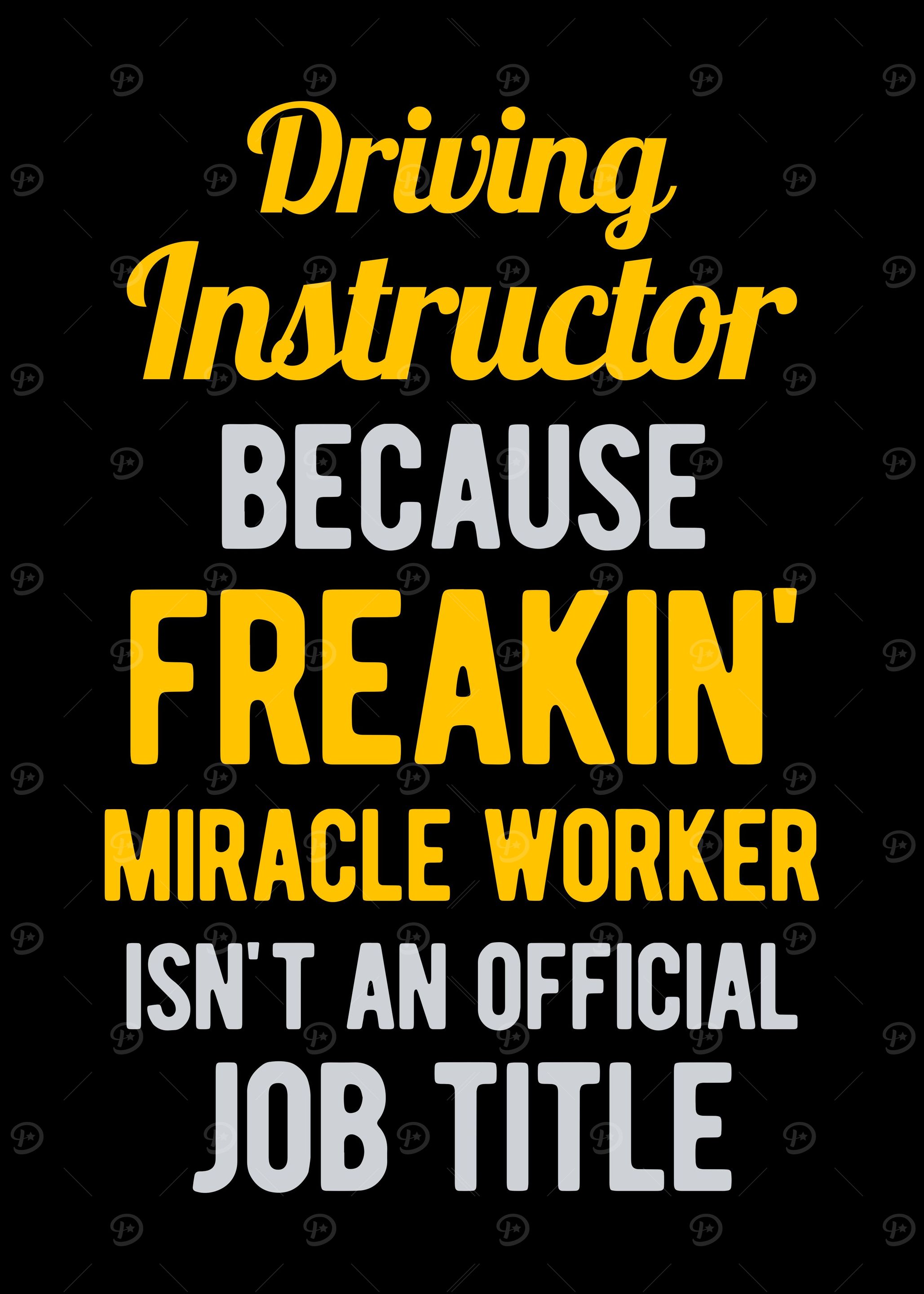 'Funny Driving Instructor' Poster, picture, metal print, paint by ...
