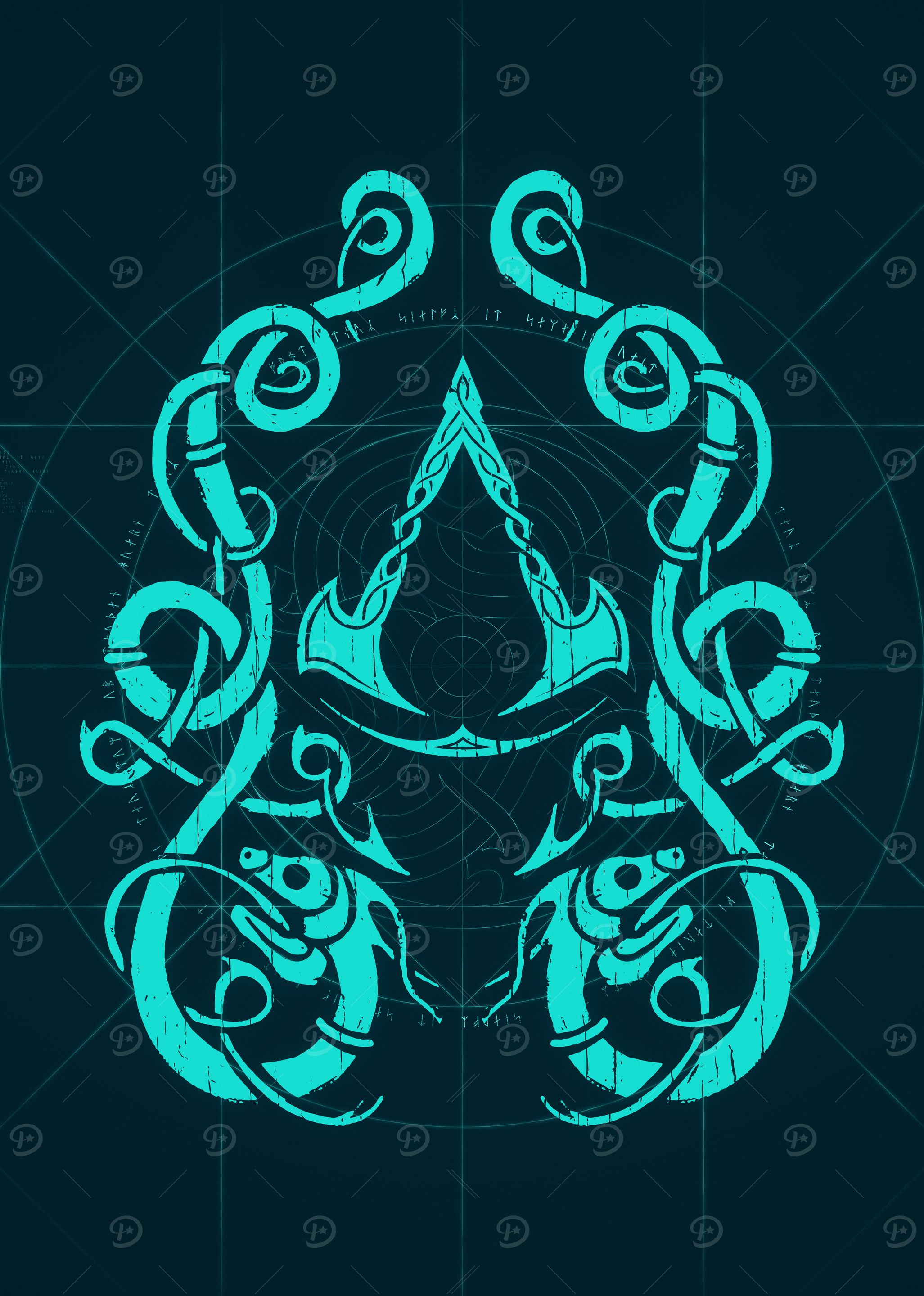 Displate　アサシン クリード ヴァル​​ハラ　メタルポスター 2fe627f113beb338c725adc6691387