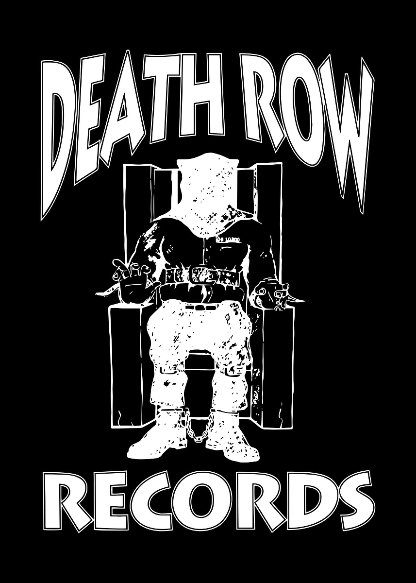 DEATH RAW RECORDS オフィシャルポスター Death Row Records' Poster, picture, metal print, paint by