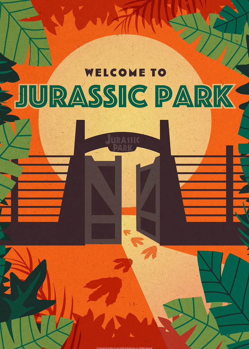 Displate Jurassic Park Limited Edition – Poster Métal Collector Jurassic World