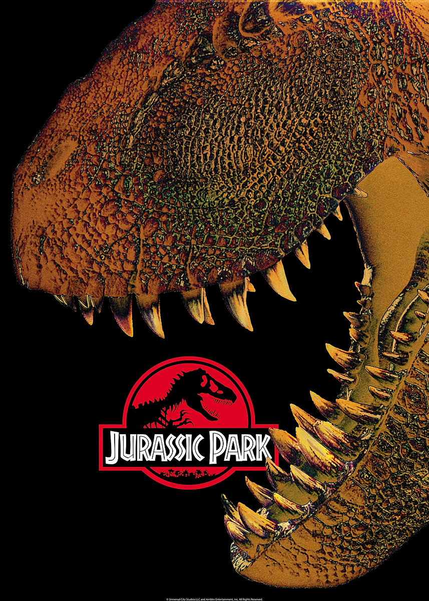Jurassic Park Movie Art 2' Poster, picture, metal print, paint by