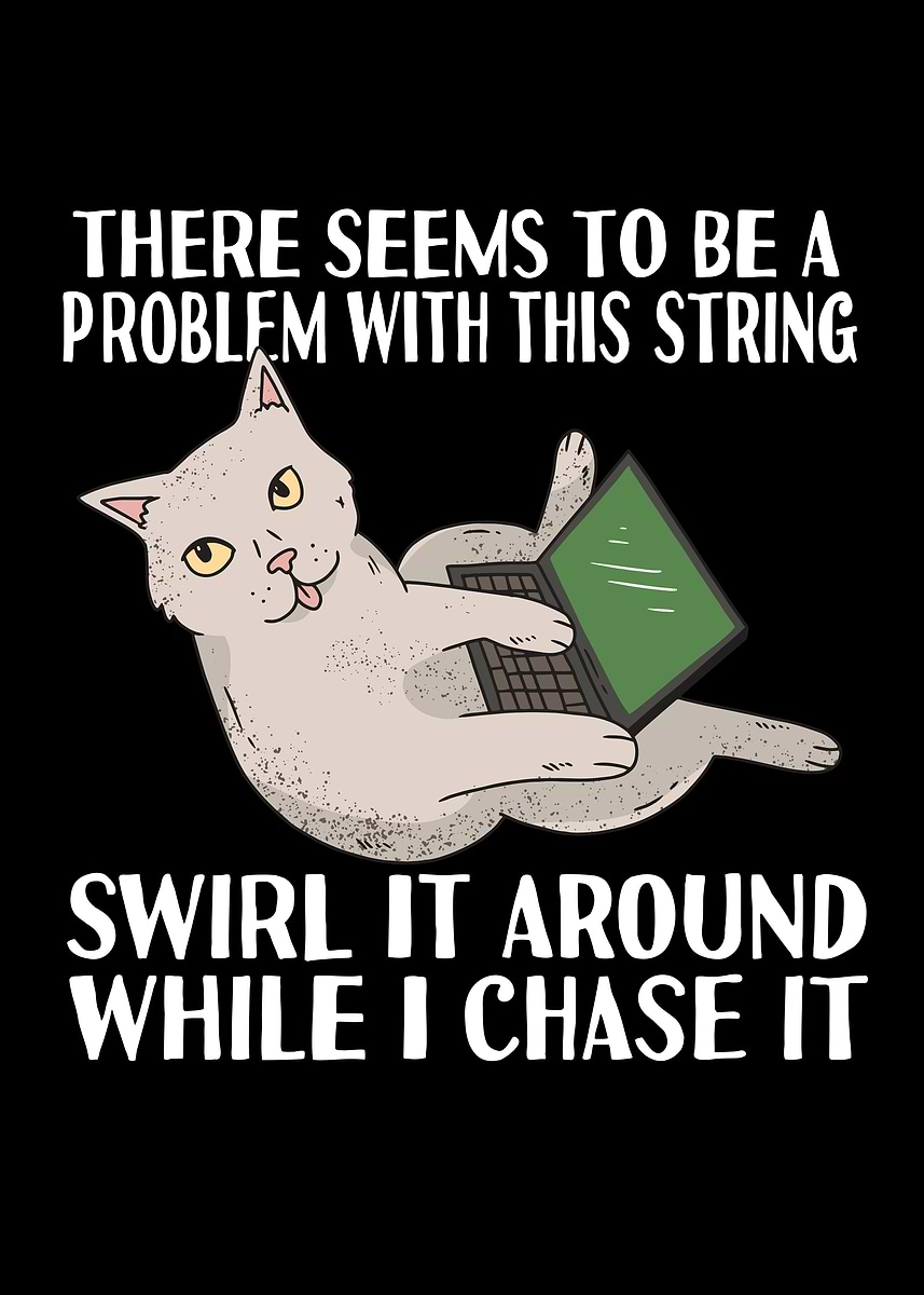 'Funny programmer cat meme' Poster, picture, metal print, paint by ...