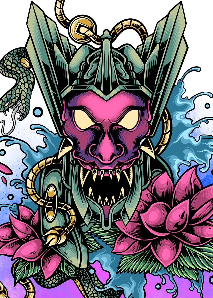 Onix king devil' Poster, picture, metal print, paint by