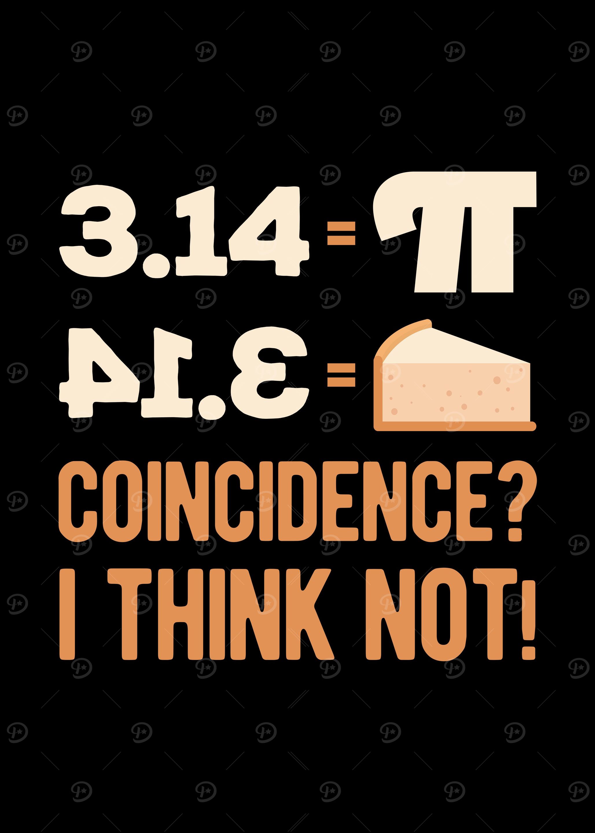 'Funny Pi Day' Poster, picture, metal print, paint by Visualz | Displate