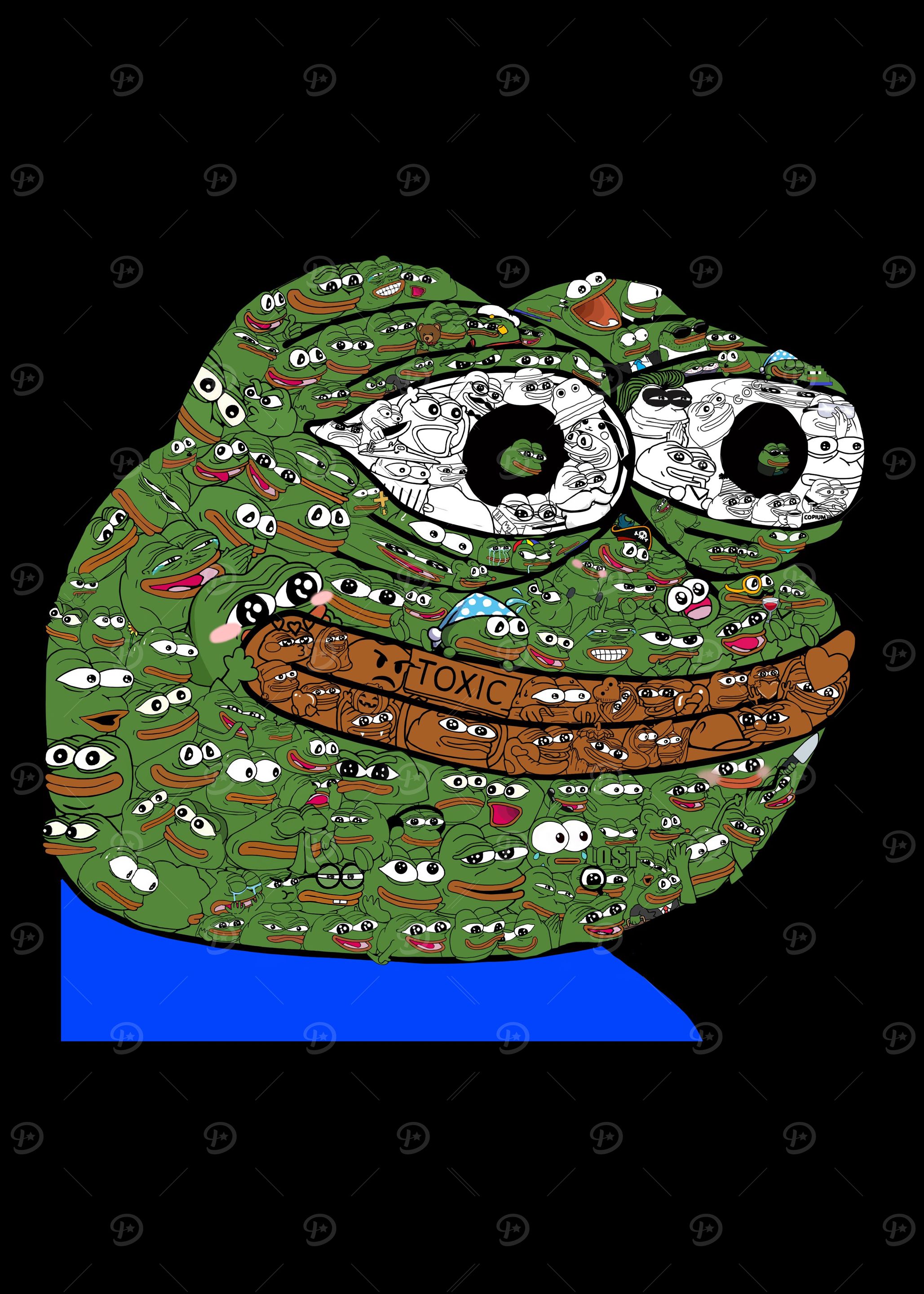 Pepe Yep' Poster, picture, metal print, paint by Desky | Displate