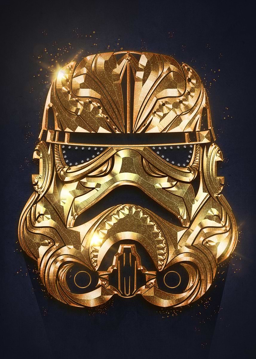 'Golden' Poster, picture, metal print, paint by Star Wars | Displate