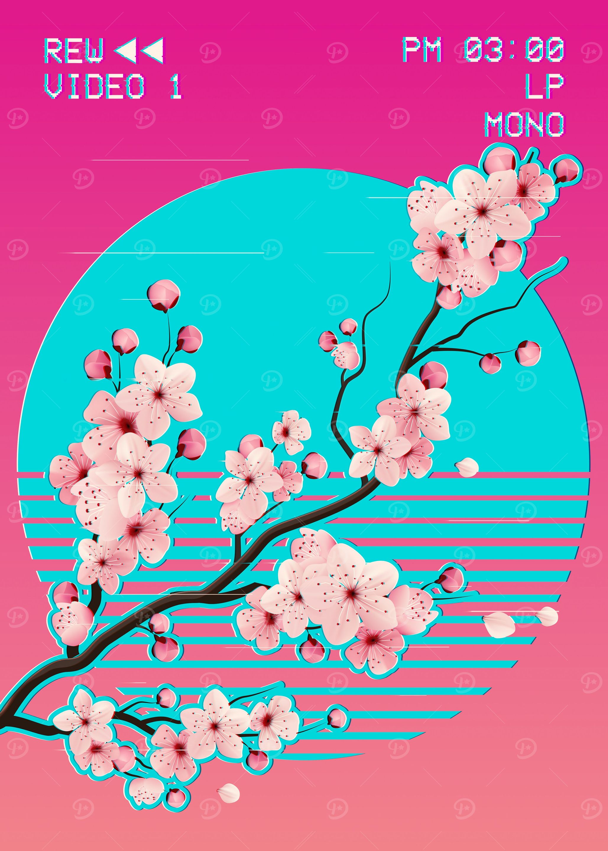 Floral Shoppe Vaporwave ピンク版 ポスター付き中古 il_fullxfull.6230010882_l1tz.jpg