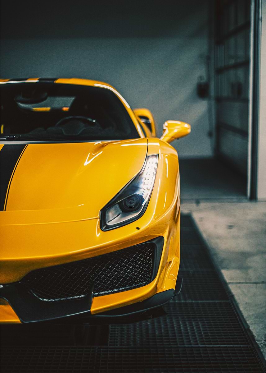 額縁 Displate YellowFerrari Limited Poster 額縁 Displate YellowFerrari Limited Poster 額縁 Displate