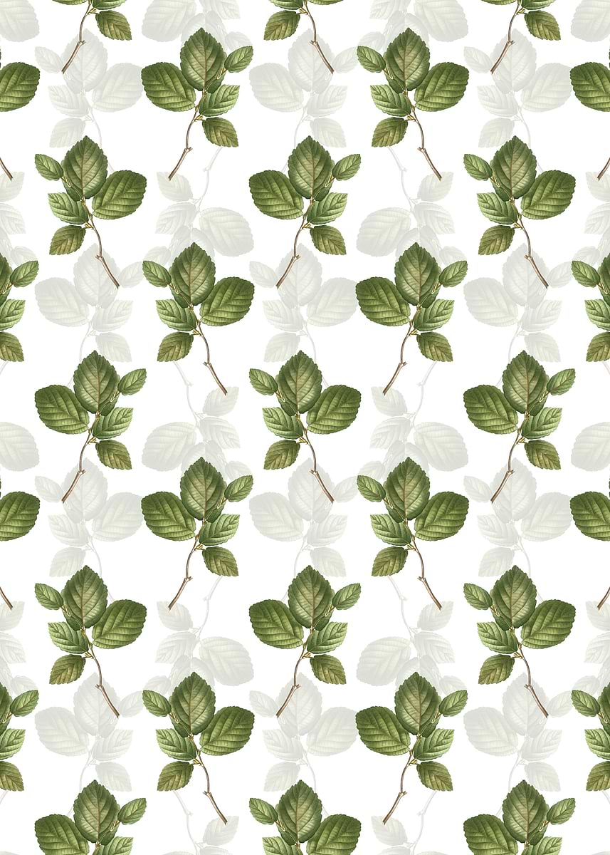 'Floral Witch Hazel Pattern' Poster, picture, metal print, paint by ...