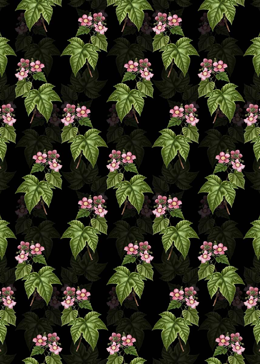 Purple Raspberry Poster 'Purple Flowered Raspberry' Poster, picture, metal print, paint by Holy ...