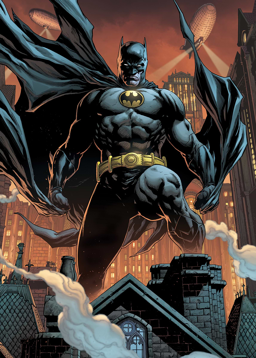 Displate édition Limitée 'Batman Gotham On Fire' (Batman Of Zur-En-Arrh) - Métal, Occasion En Bon état