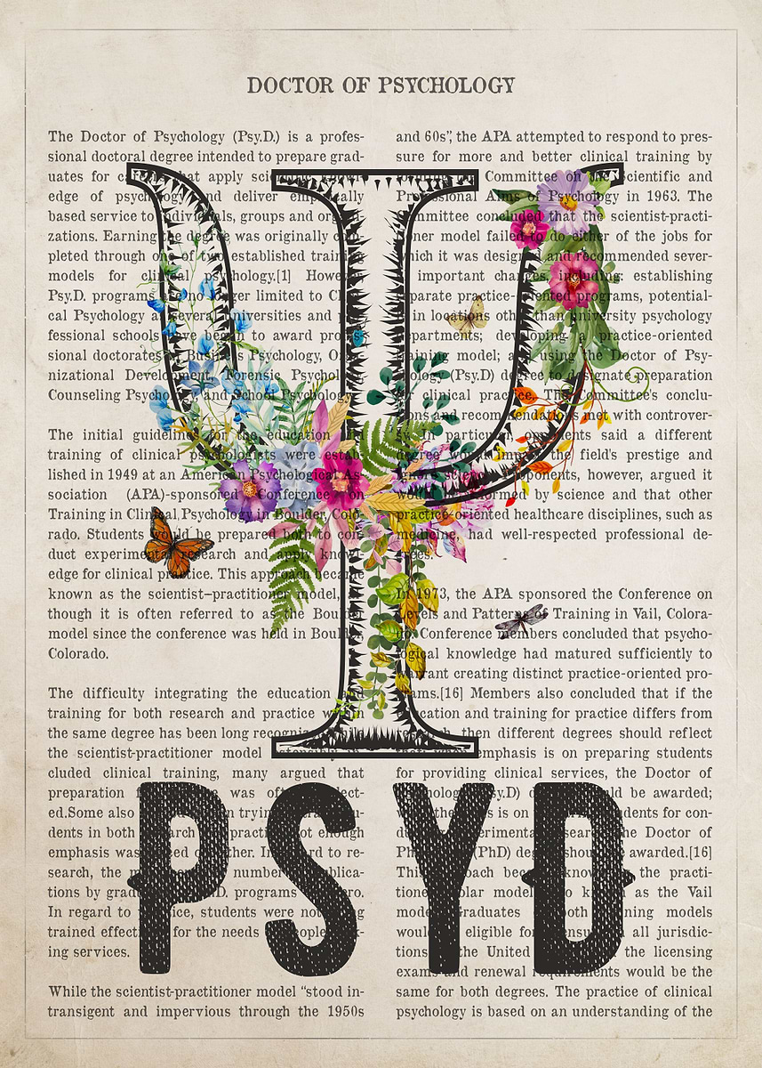 Psyd Graduation 'PSYD Graduation Gift' Poster, picture, metal print, paint by Aged ...