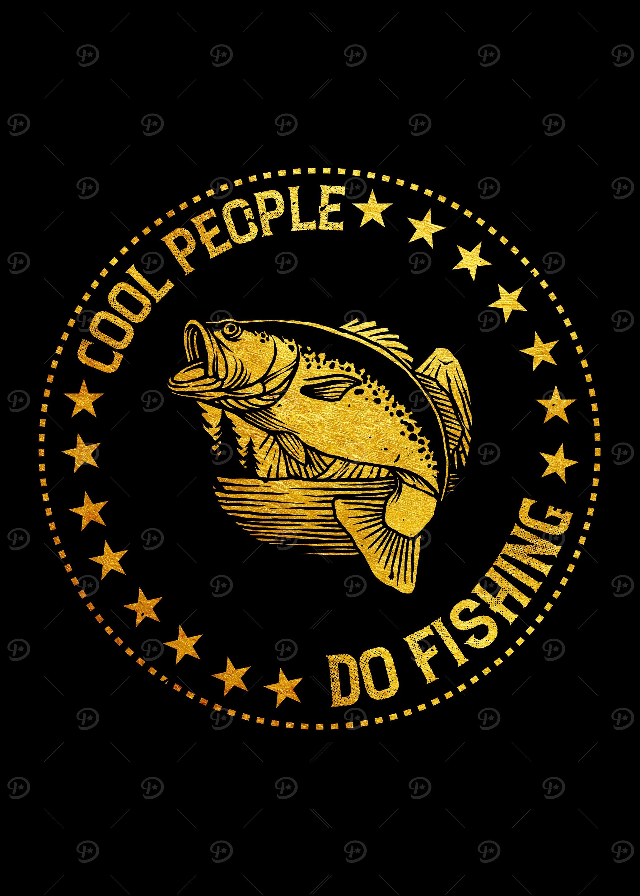 Cool Fishmen 'Cool people do fishing' Poster, picture, metal print, paint by Yates ...