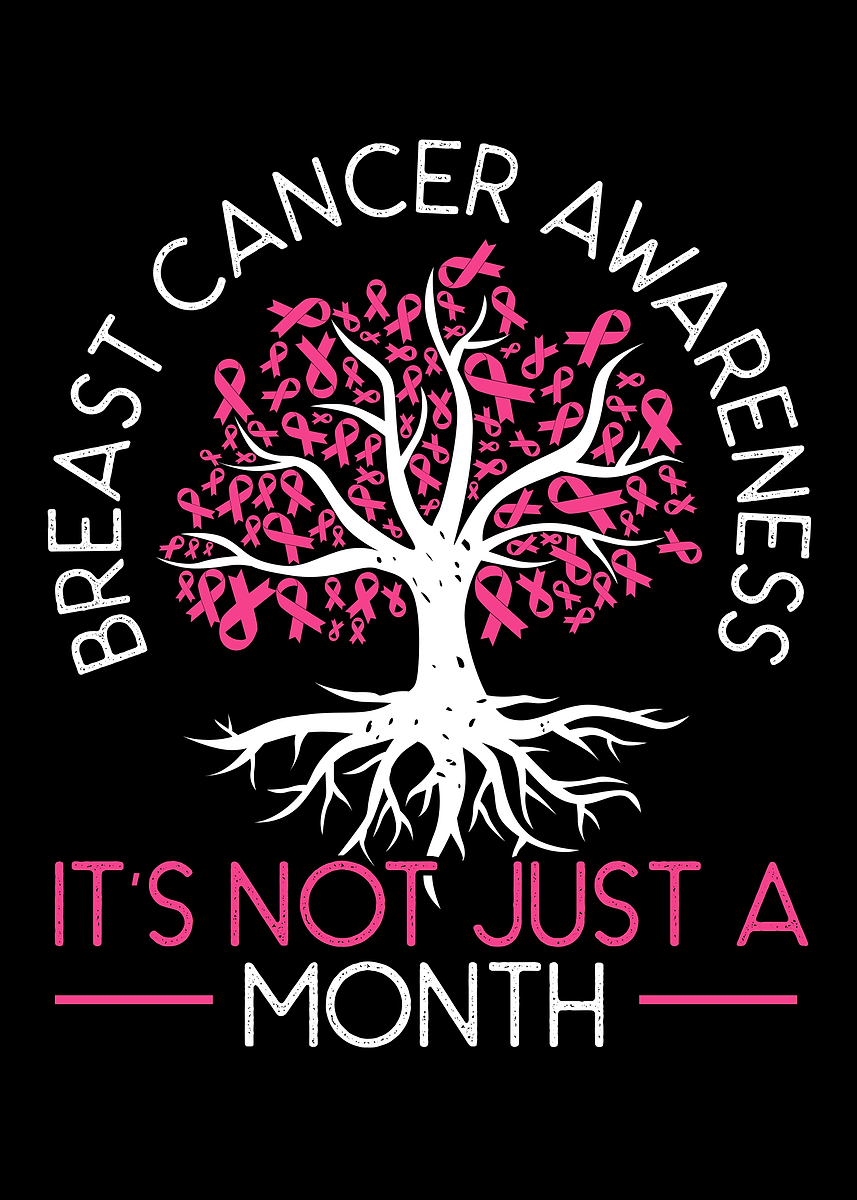Cancer Pinterest 'Breast Cancer Awareness' Poster, picture, metal print, paint by NAO ...