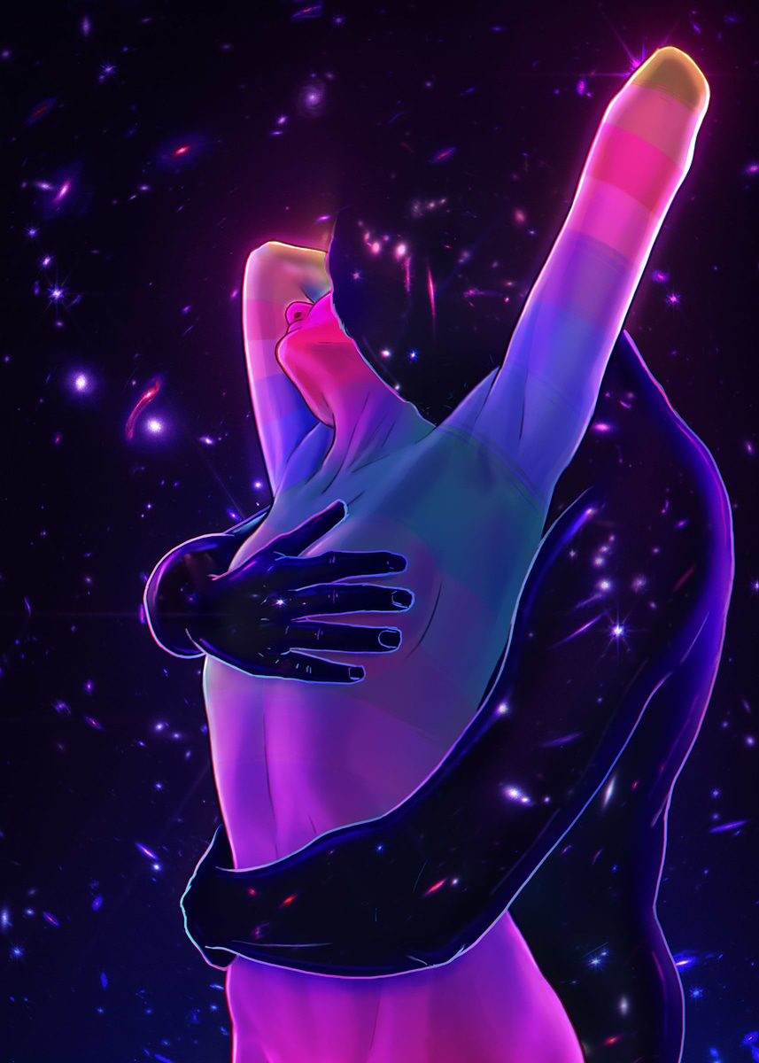 Original artwork by PHAZED, 'Cosmic Lovers 4', Date Creation: August 15th 2022