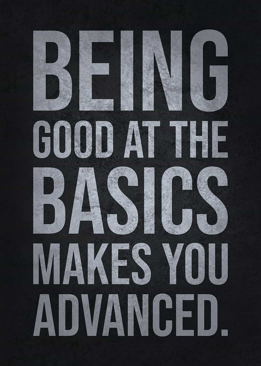 'Basics vs Advanced' Poster, picture, metal print, paint by Susumu ...