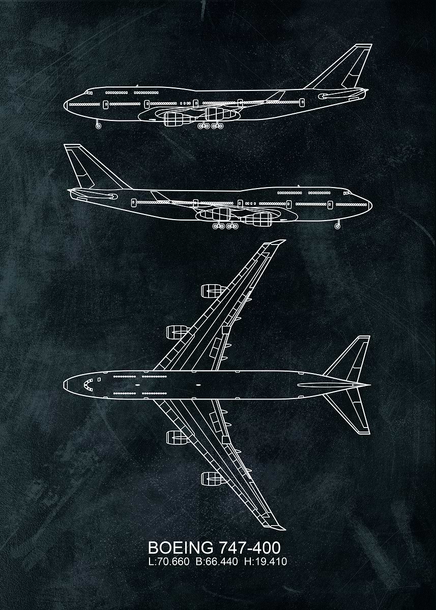 ボーイング747 アート作品【747／Taipei Moonlight】 ボーイング747