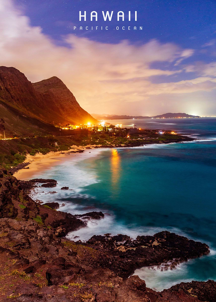 Hawaii ' Poster, picture, metal print, paint by Travel Addict