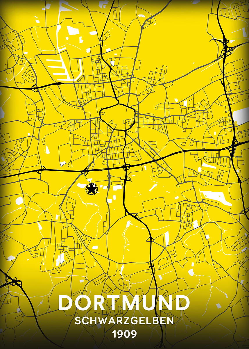 Borussia Dortmund' Poster, picture, metal print, paint by Yates