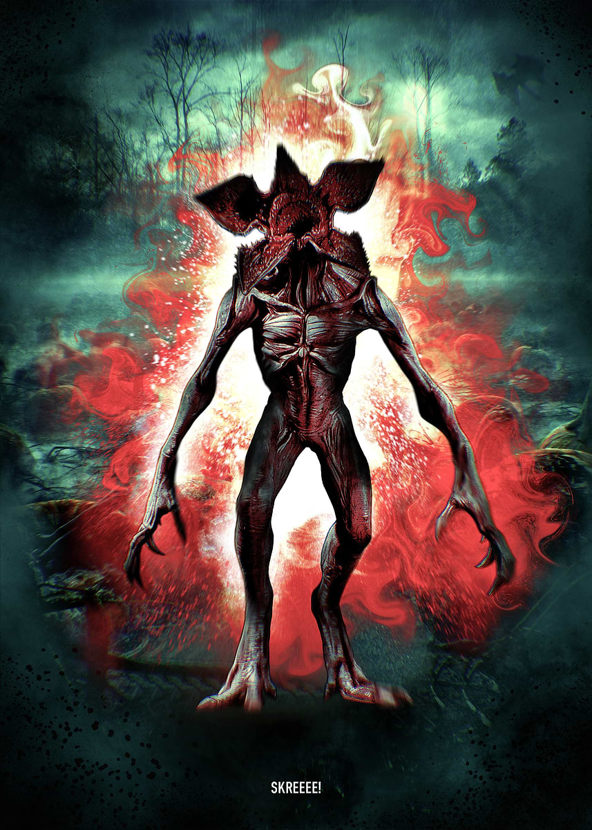 Demogorgon' Poster, picture, metal print, paint by Stranger Things Series |  Displate