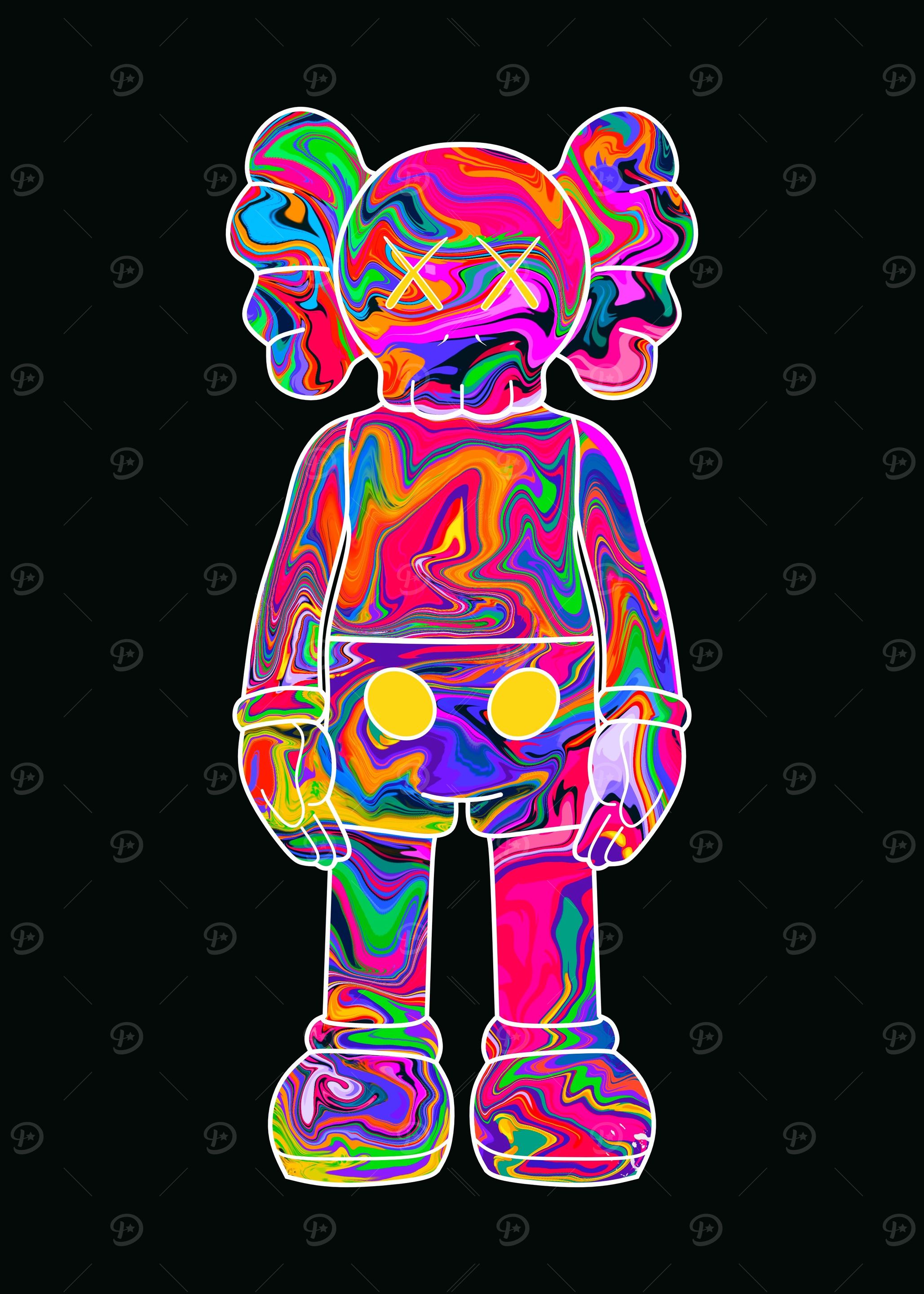 kaws posters ' Poster, picture, metal print, paint by Boon