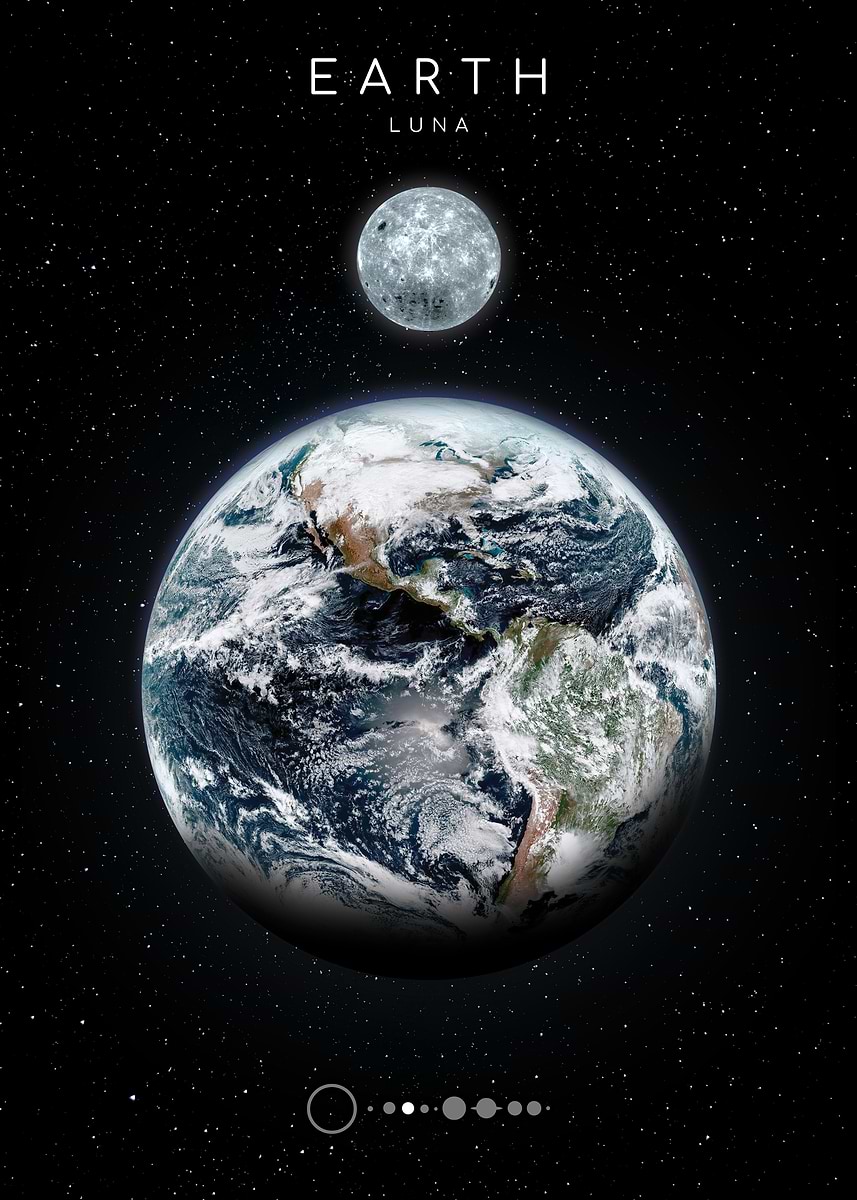 Part of the planets and moons Astrum series. Real image of Earth with enhancements