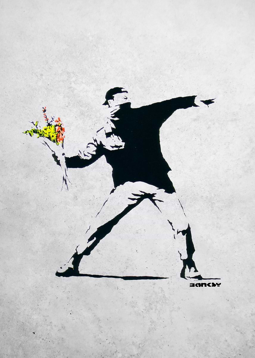 The World of Banksy Flower Thrower/ポスター The World of Banksy Flower Thrower（バンクシー） ポスター