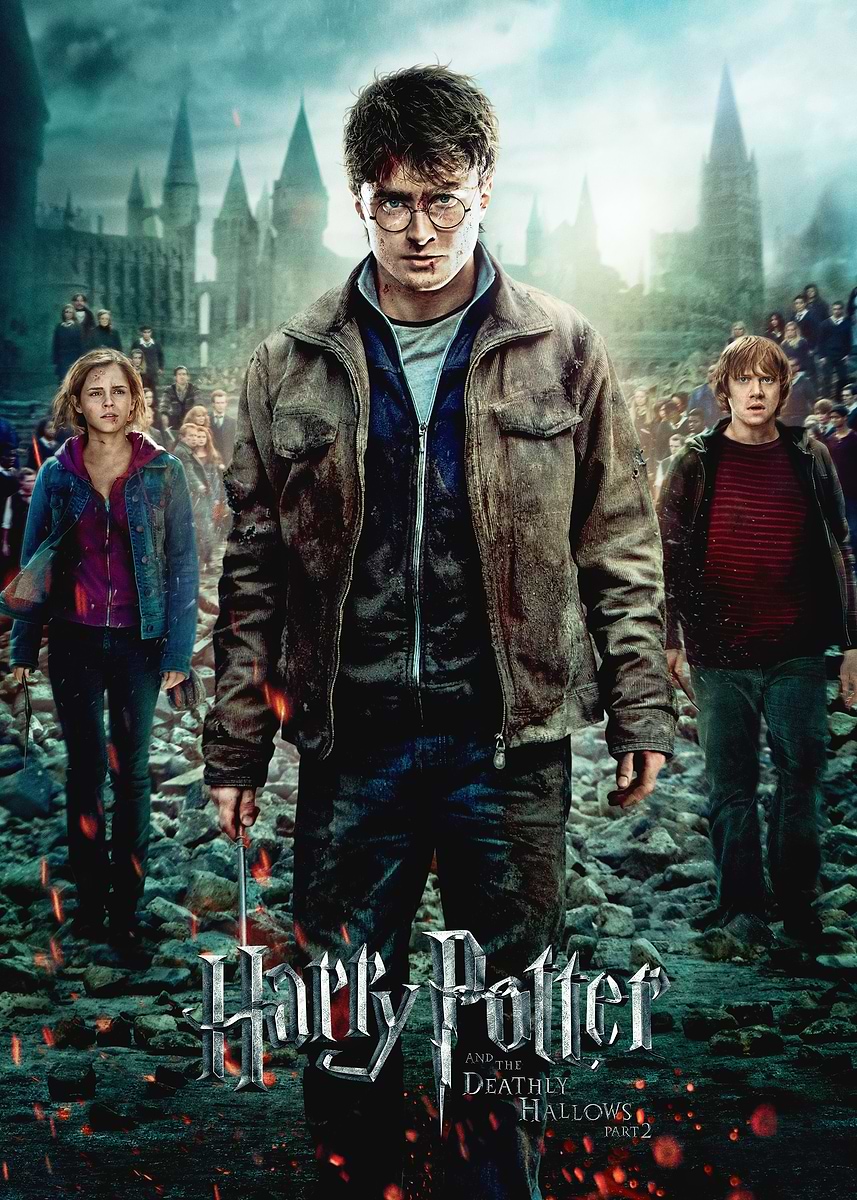 HP8 The Trio' Poster, picture, metal print, paint by Wizarding