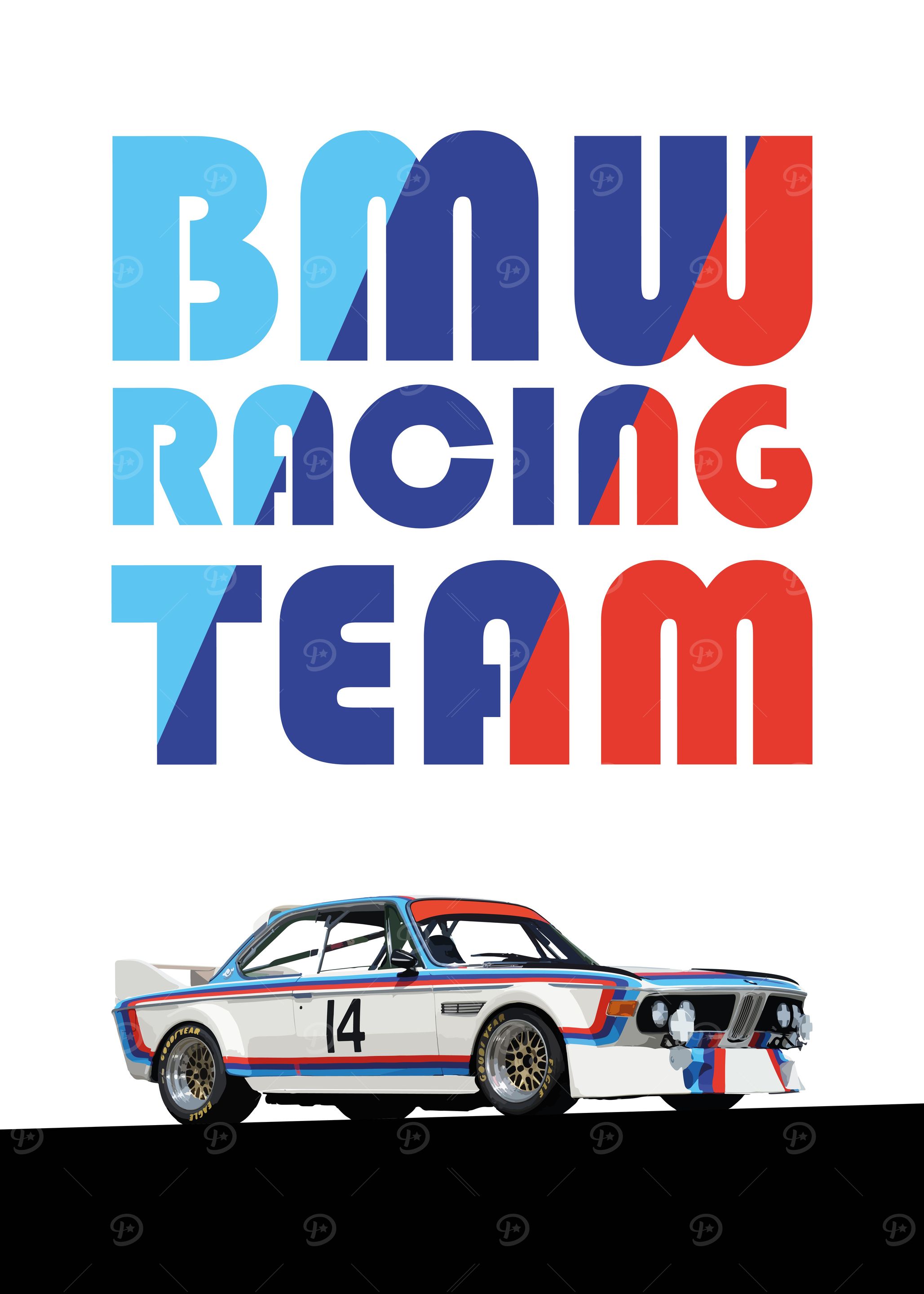 Student R Racing Team Posters 'BMW Racing Team' Poster, picture, metal print, paint by dkDesign ...