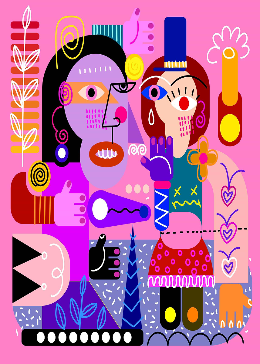 THE POSTER CLUB ポスター ABSTRACT Cubism Atelier Cph, Abstract Cubism - THE POSTER CLUB