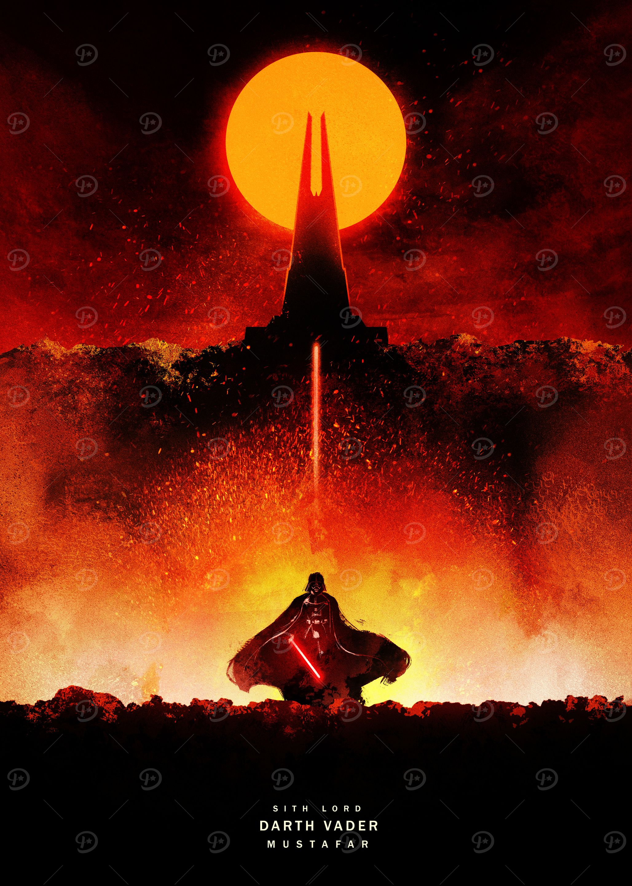 Fascinating metal poster featuring officially licensed Star Wars art.