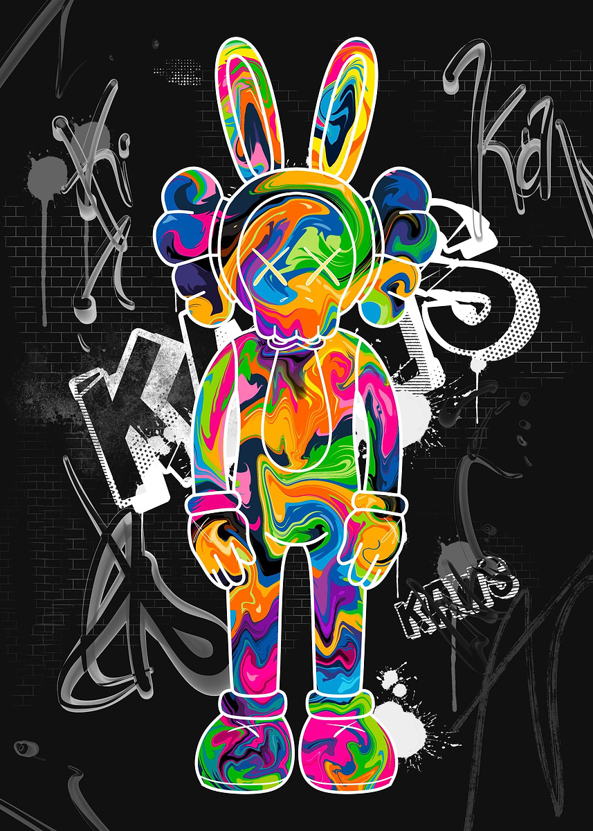 kaws' Poster, picture, metal print, paint by Boon Edgar