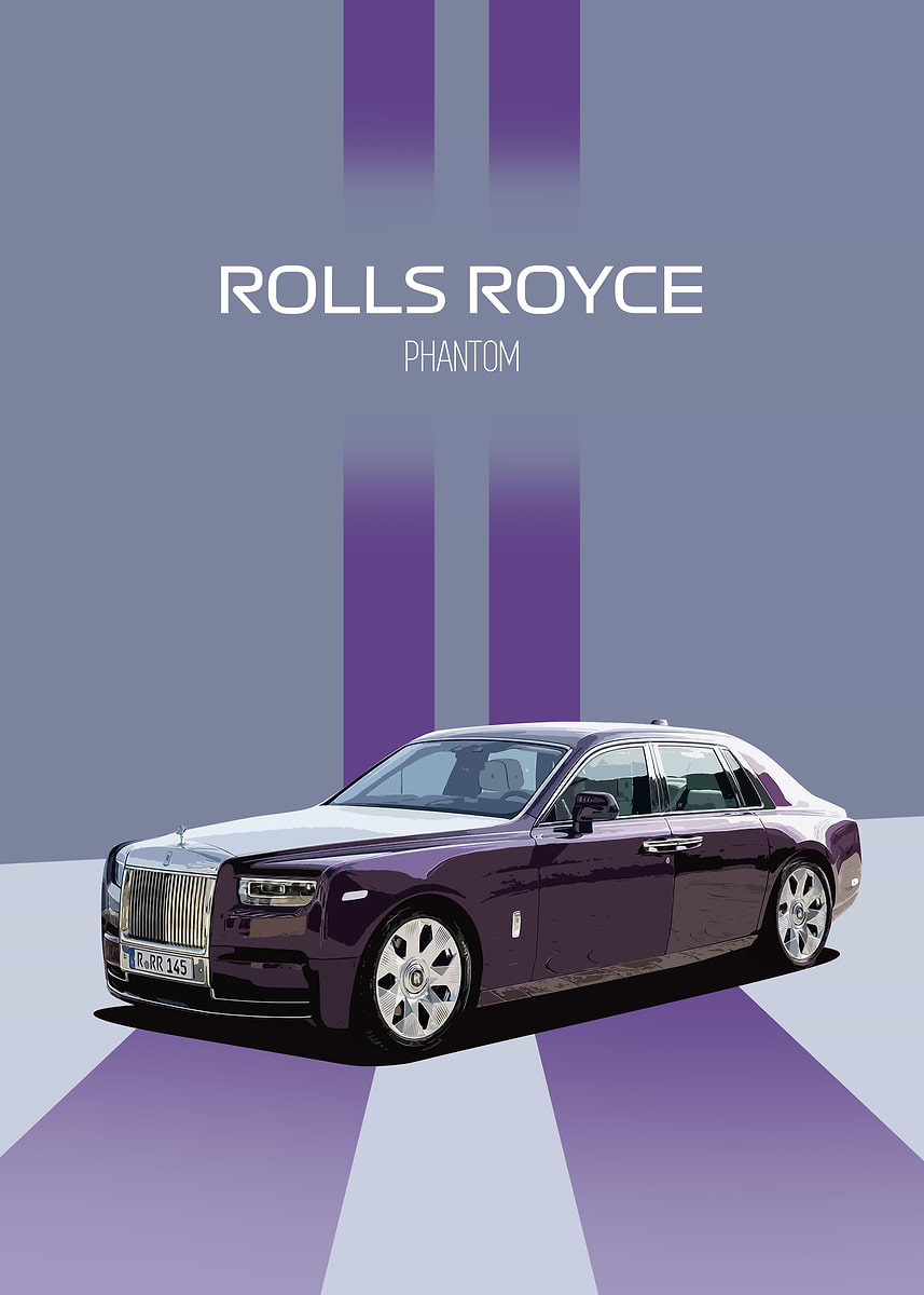 Rolls Royce Phantom Poster, Picture & Metal Print – Luxury