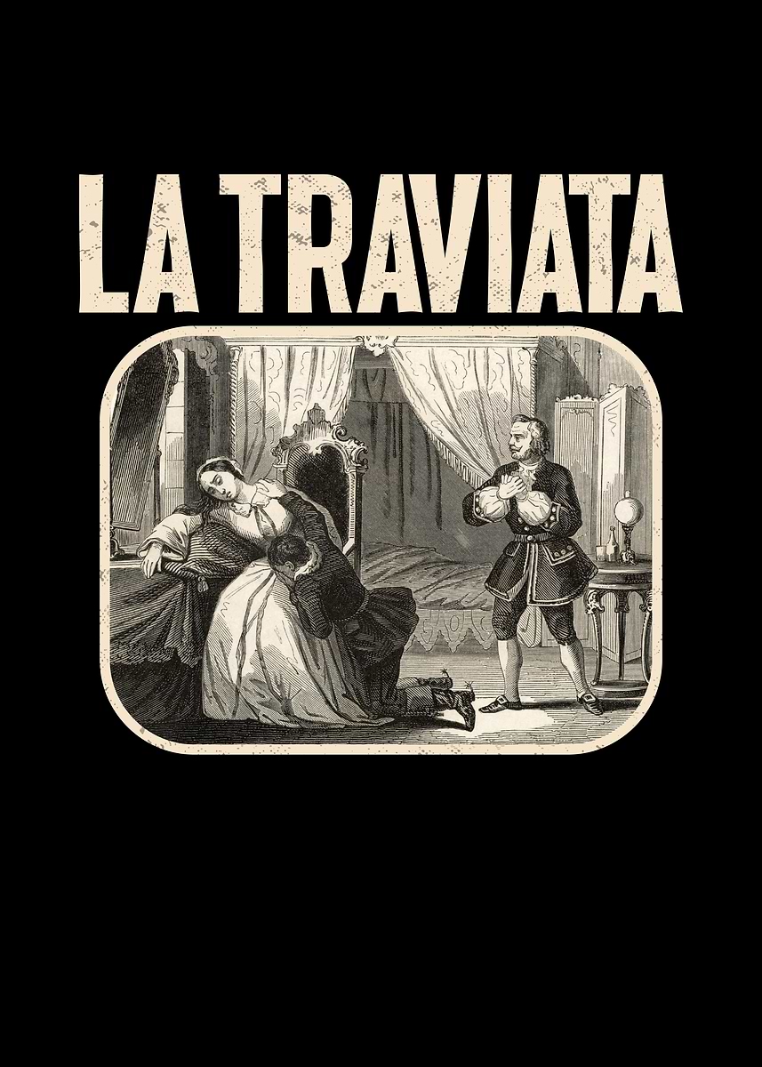 Giuseppe Verdi La Traviata' Poster, picture, metal print, paint by