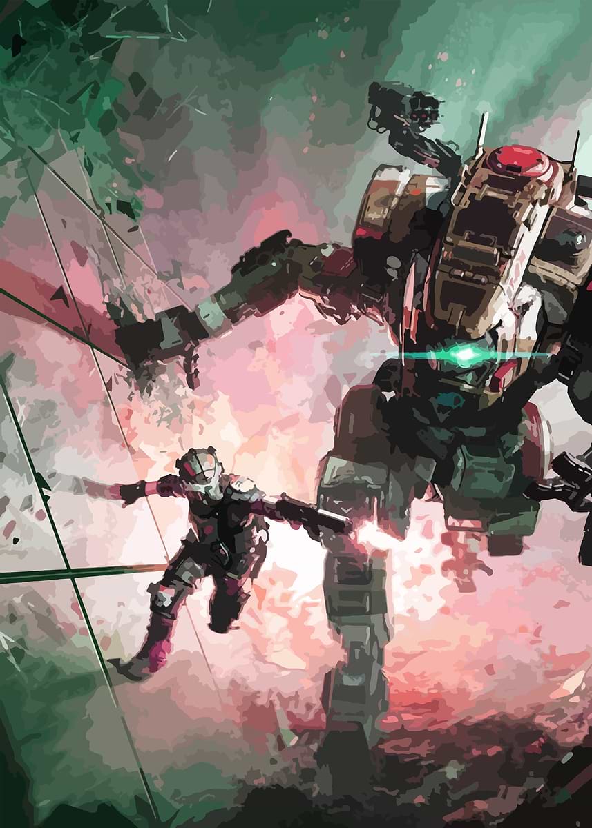 Titanfall 2' Poster, picture, metal print, paint by Diego fero