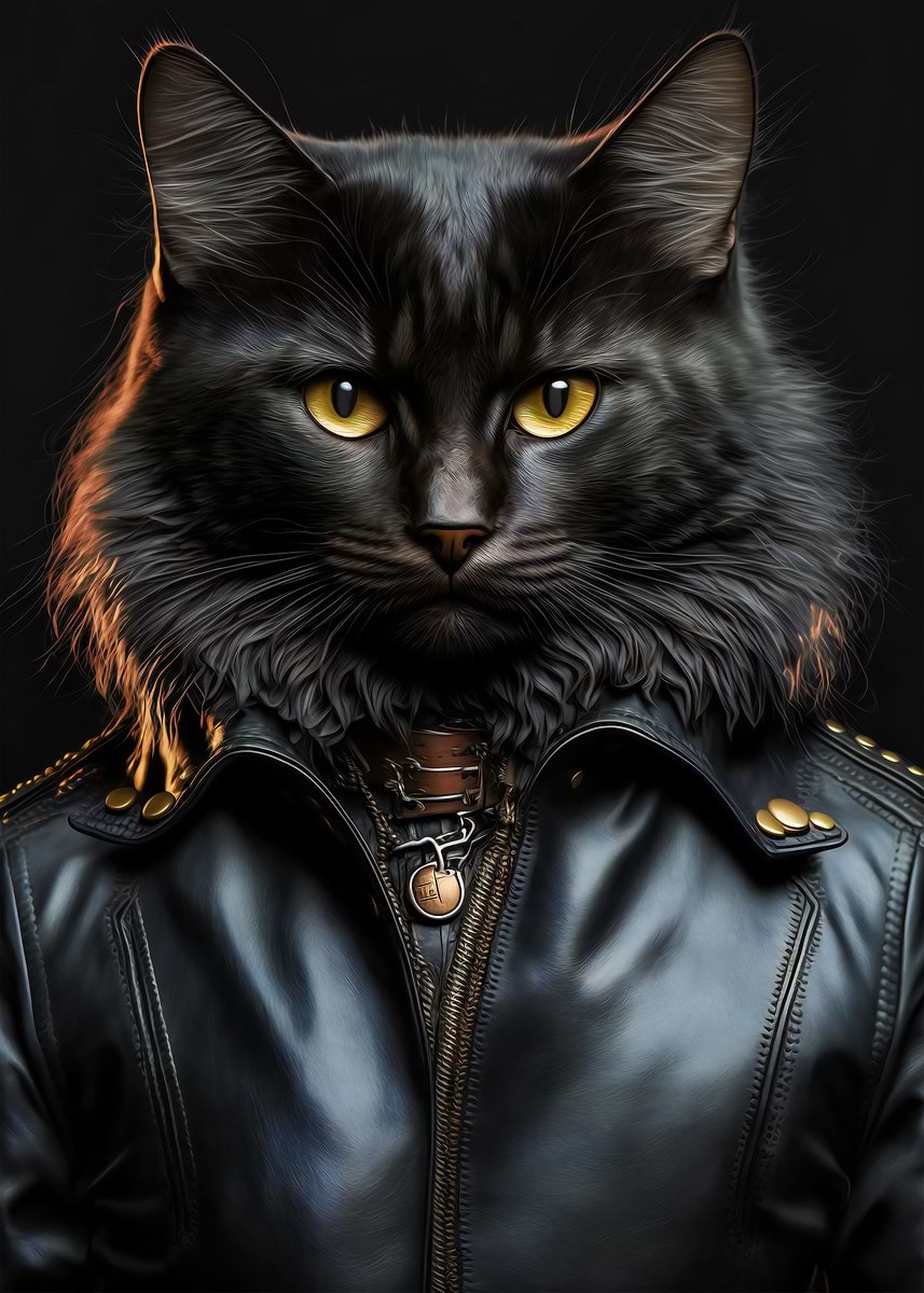 'The Dapper Cat' Poster, picture, metal print, paint by Xi Designs ...
