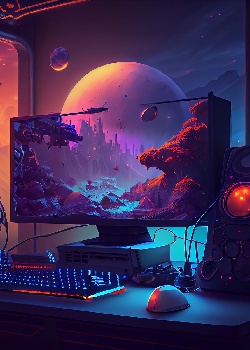 'Immersive gaming' Poster, picture, metal print, paint by Designersen ...