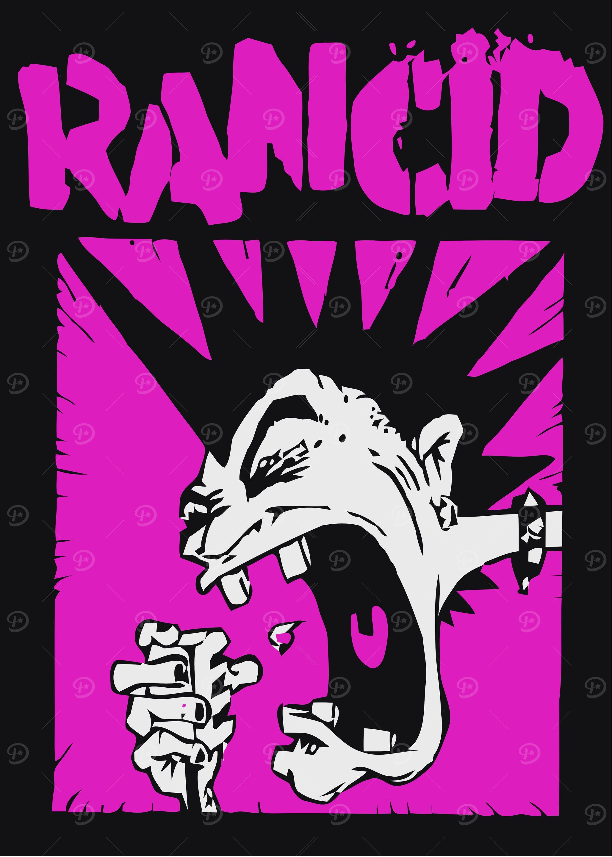 Heavy Metal rancid punk' Poster, picture, metal print, paint by