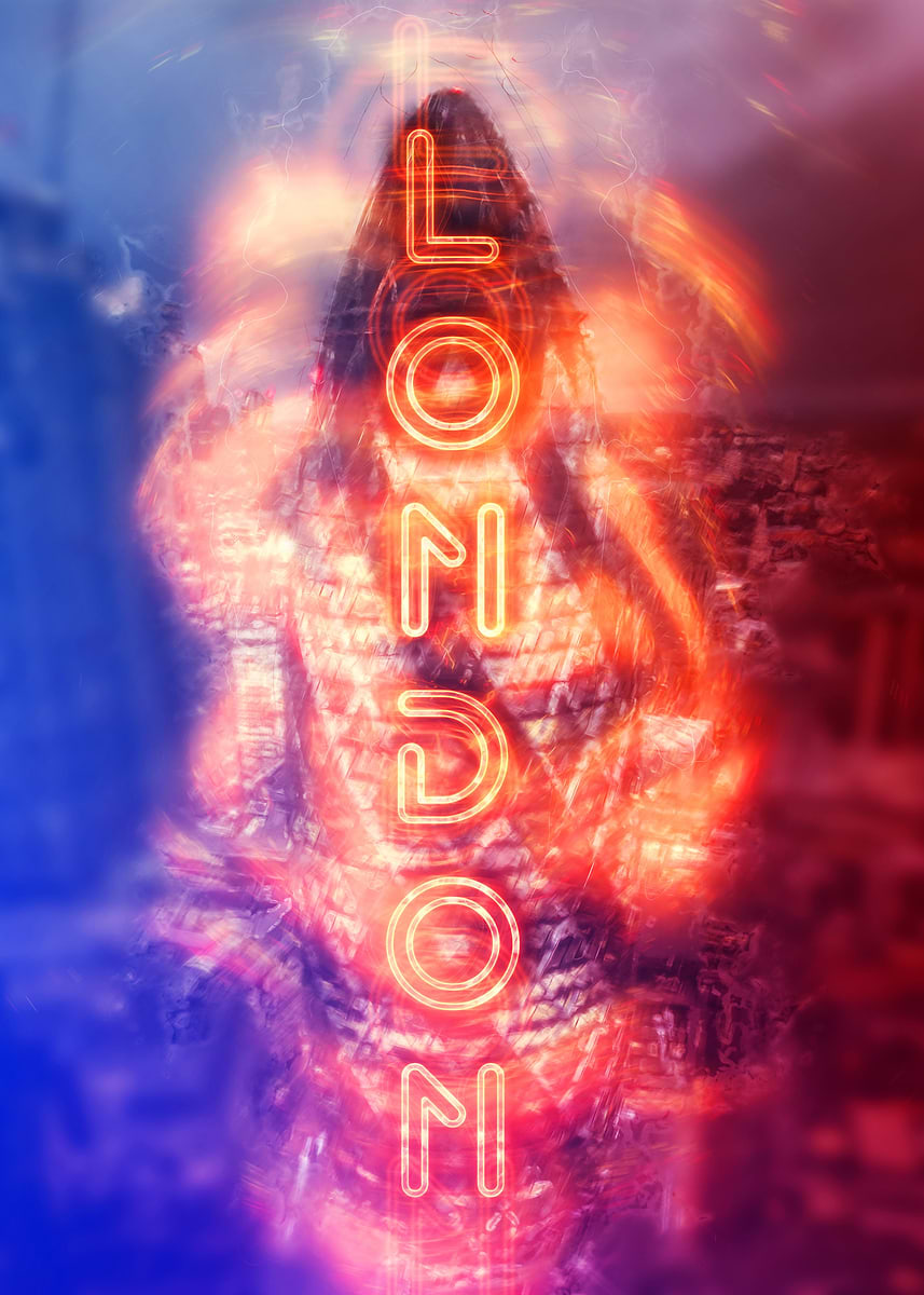 'London' Poster, picture, metal print, paint by Petra Rommelfanger ...