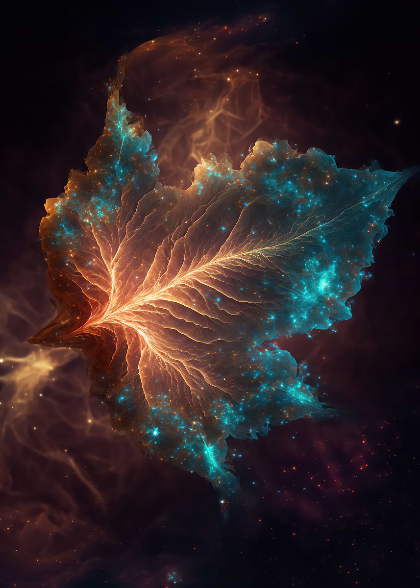 Niflheims Galactic Ocean — from the Galactic Garden collection, a Pixaverse metal print