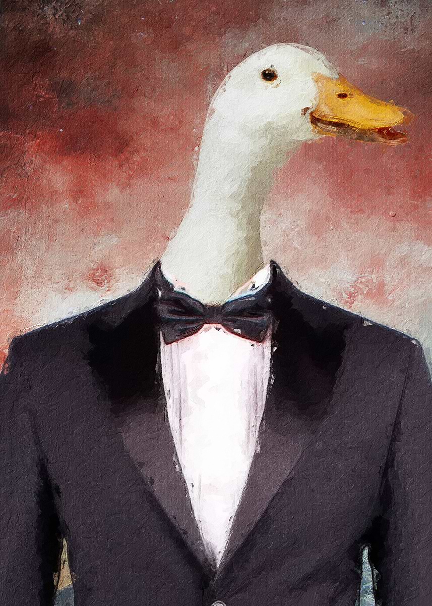 'Goose Meme' Poster, picture, metal print, paint by Meme Daily | Displate