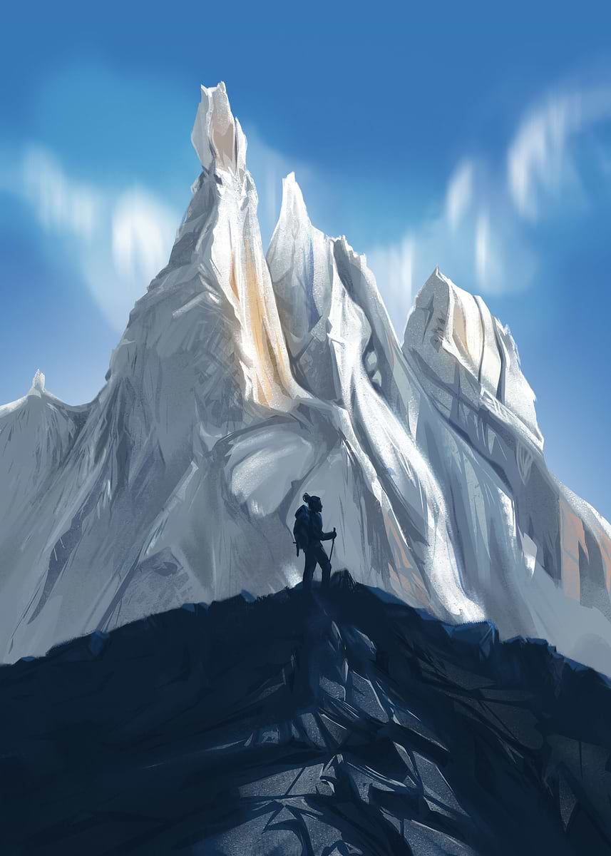 'Cerro Torre Poster' Poster, picture, metal print, paint by sachiarts ...