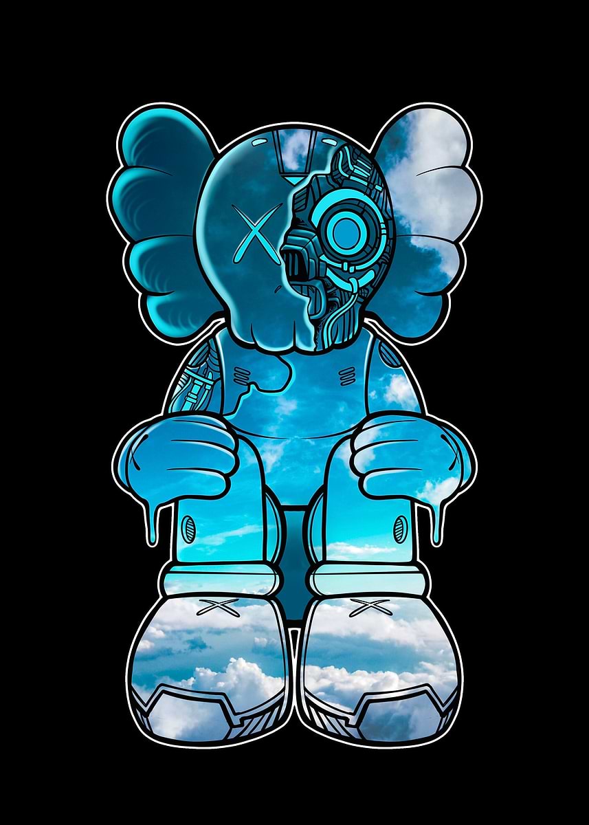 Kaws ポスター kaws pop art' Poster, picture, metal print, paint by Boon