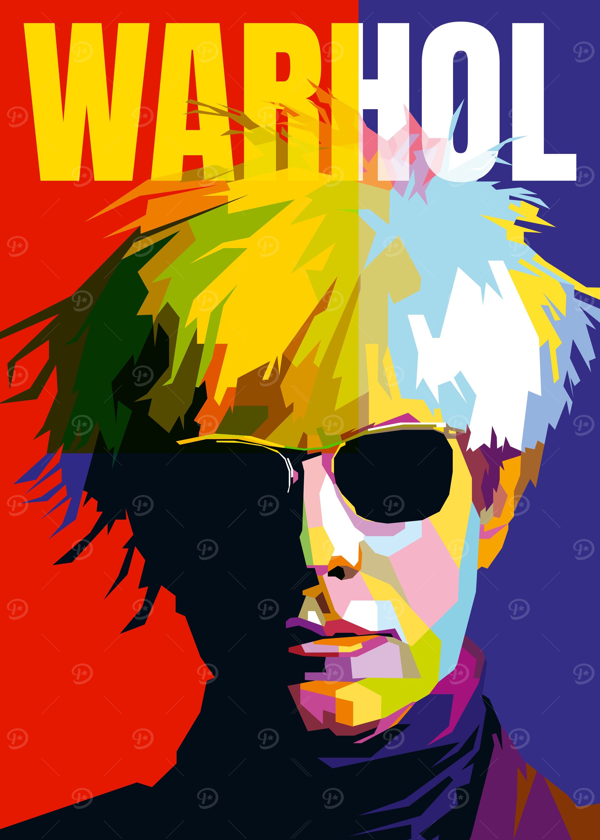 Andy Warhol Pop Art' Poster, picture, metal print, paint by Amila