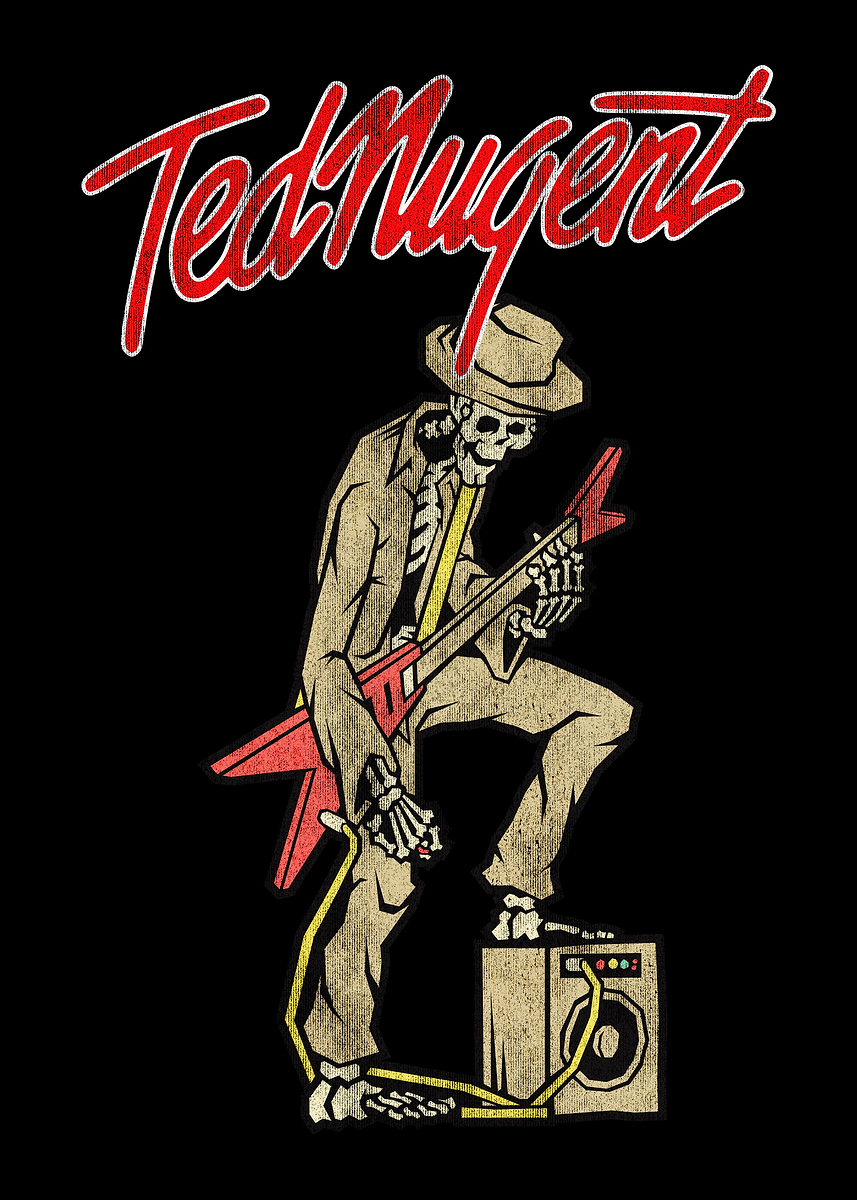 Ted Nugent classic rock Poster, Picture & Metal Print – Rock Music