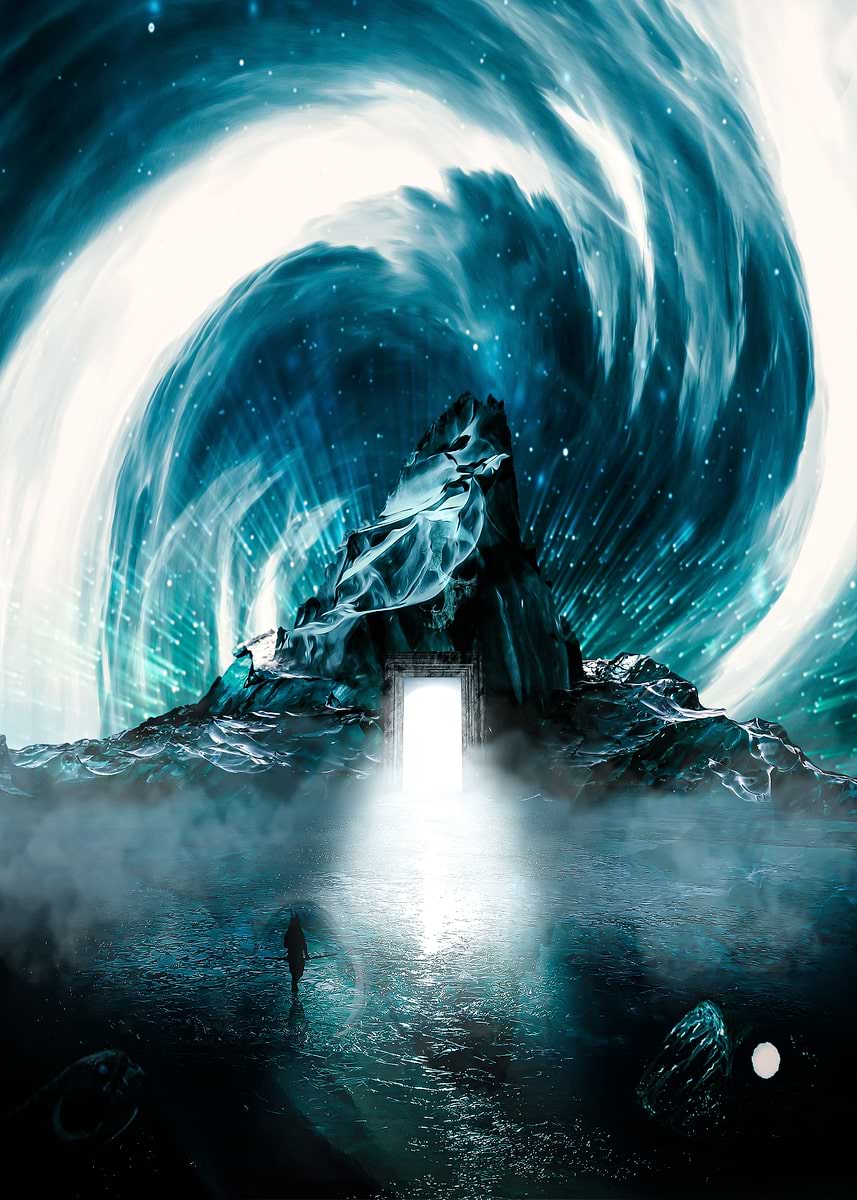 'Abyss' Poster, picture, metal print, paint by Romain Hureau | Displate