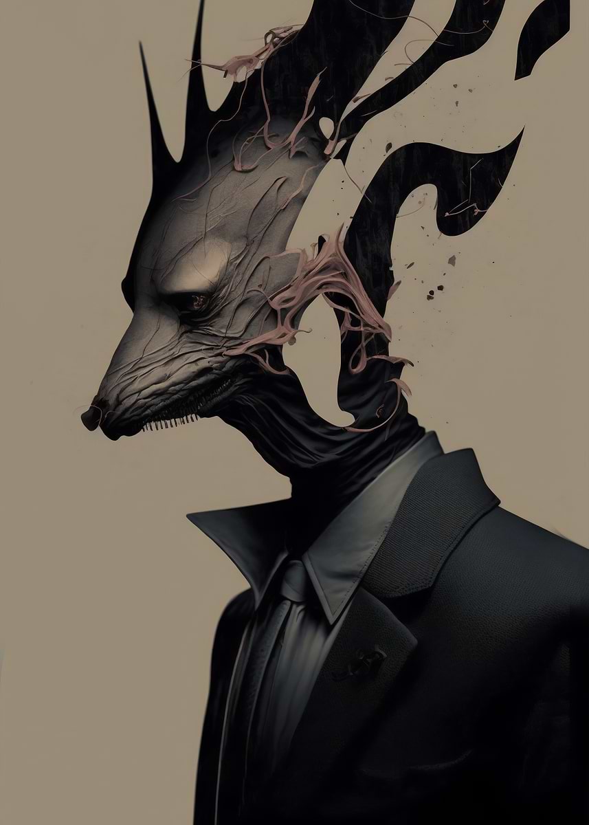 'Beast Within no30' Poster, picture, metal print, paint by Alican ...